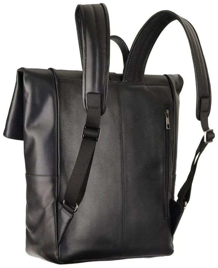 Черный рюкзак из натуральной кожи для документов и ноутбука Visconti 79467 фото №4 Черный рюкзак из натуральной кожи для документов и ноутбука Visconti 79467 modnotak фото №4