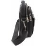 Черная мужская сумка барсетка вертикального типа на молнии H.T Leather (19567) - 2