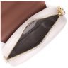 Невелика жіноча сумка через плече з натуральної шкіри молочного кольору Vintage 2422431 - 4