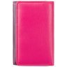 Рожево-фіолетовий жіночий гаманець потрійного складання з натуральної шкіри Visconti Bora 70668 - 1