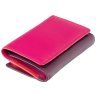 Рожево-фіолетовий жіночий гаманець потрійного складання з натуральної шкіри Visconti Bora 70668 - 2