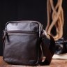 Коричневая маленькая мужская сумка-планшет из натуральной кожи Vintage (20687) - 8