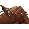 Винтажная деловая сумка коричневого цвета с карманами VINTAGE STYLE (14065) - 7