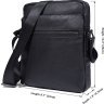 Класична наплічна сумка планшет в чорному кольорі VINTAGE STYLE (14486) - 3