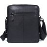 Класична наплічна сумка планшет в чорному кольорі VINTAGE STYLE (14486) - 4