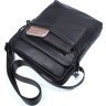 Класична наплічна сумка планшет в чорному кольорі VINTAGE STYLE (14486) - 6