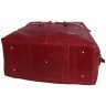 Дорожная сумка из натуральной кожи в цвете бургунди под рептилию Vip Collection 102368 modnotak фото - 5