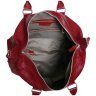 Дорожная сумка из натуральной кожи в цвете бургунди под рептилию Vip Collection 102368 modnotak фото - 8