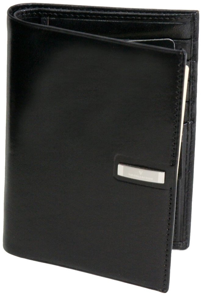 Мужской кожаный кошелек Platinum с блокнотом внутри Vip Collection 102568 (черный) фото №2 Мужской кожаный кошелек Platinum с блокнотом внутри Vip Collection 102568 (черный) modnotak фото №2