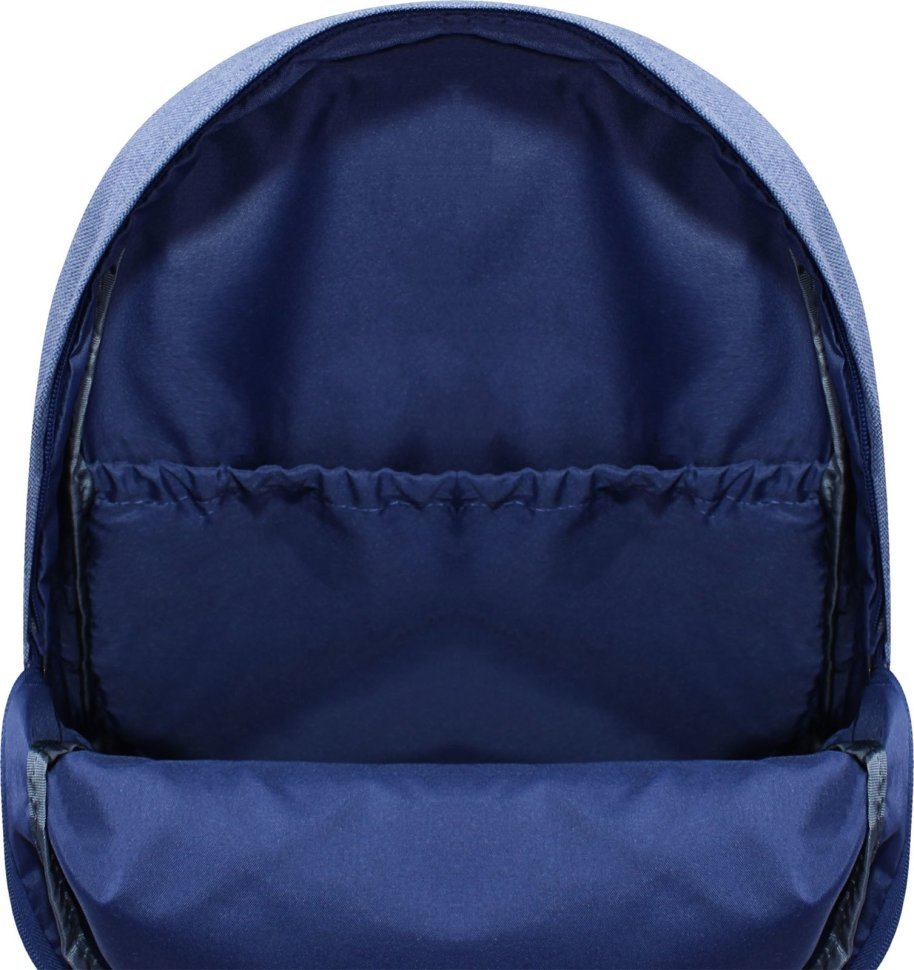 Синій рюкзак молодіжний з текстилю на блискавці Bagland 52768