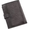 Многофункциональное портмоне черного цвета из кожи высокого качества Tony Bellucci (10726) - 3