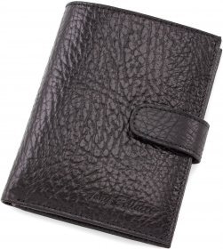 Багатофункціональний портмоне чорного кольору зі шкіри високої якості Tony Bellucci (10726)