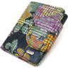 Різнобарвний жіночий гаманець середнього розміру з натуральної шкіри на кнопці CANPELLINI (2421804) - 1