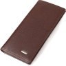 Мужской вертикальный бумажник из натуральной кожи коричневого цвета без застежки CANPELLINI (2421904) - 1