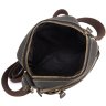 Наплечная компактная мужская сумка из натуральной кожи черного цвета Tiding Bag (15756) - 4