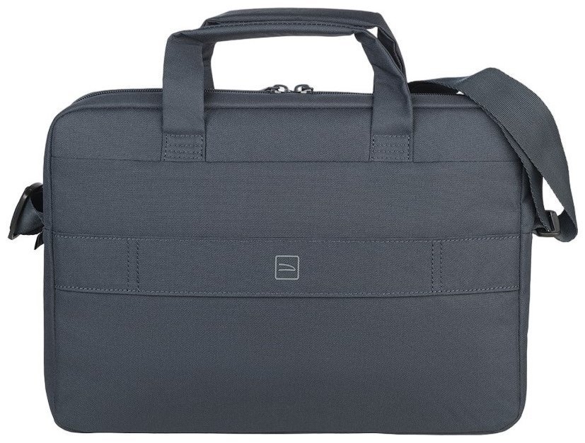 Деловая текстильная сумка для командировок с отделением для ноутбука до 14" Tucano Star синего цвета 103568 modnotak фото №3