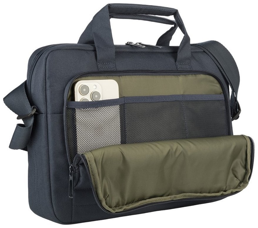 Деловая текстильная сумка для командировок с отделением для ноутбука до 14" Tucano Star синего цвета 103568 modnotak фото №5