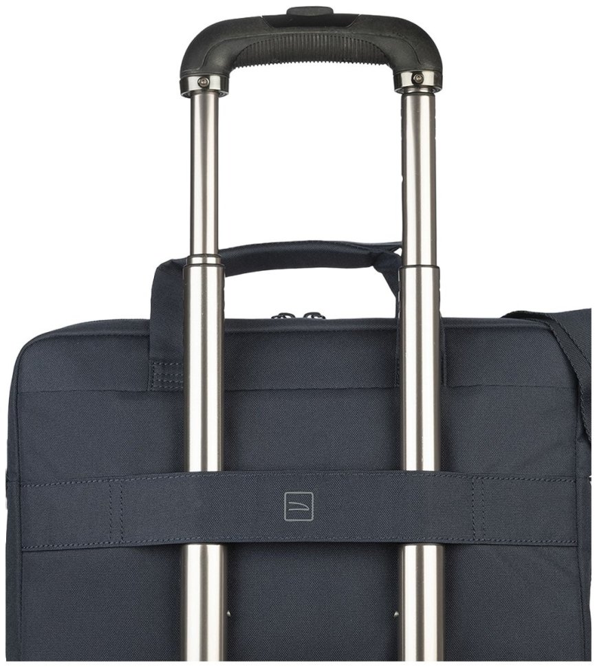 Деловая текстильная сумка для командировок с отделением для ноутбука до 14" Tucano Star синего цвета 103568 modnotak фото №7