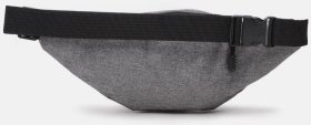 Поясна чоловіча сумка-бананка сірого кольору з текстилю Monsen (22119)