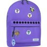 Фіолетовий рюкзак для підлітків із текстилю з липучками Bagland (53868) - 6
