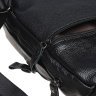 Практичная мужская черная сумка-слинг крупного размера из натуральной кожи Borsa Leather (22093) - 5