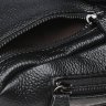 Практичная мужская черная сумка-слинг крупного размера из натуральной кожи Borsa Leather (22093) - 7