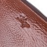 Коричневый кожаный мужской клатч с запястным ремешком на два отделения KARYA (2420854) - 6