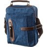 Синяя текстильная сумка вертикального типа Vintage (20156) - 1