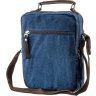 Синяя текстильная сумка вертикального типа Vintage (20156) - 2
