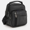 Компактная мужская барсетка из натуральной фактурной кожи Borsa Leather 94668 чёрного цвета фото №2 Компактная мужская барсетка из натуральной фактурной кожи Borsa Leather 94668 чёрного цвета modnotak фото - 2