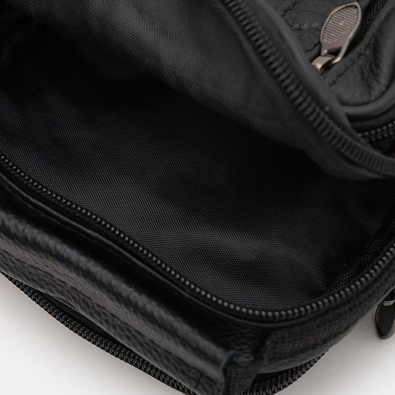 Компактная мужская барсетка из натуральной фактурной кожи Borsa Leather 94668 чёрного цвета фото №5 Компактная мужская барсетка из натуральной фактурной кожи Borsa Leather 94668 чёрного цвета modnotak фото №5