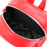 Небольшой женский кожаный рюкзак насыщенного красного цвета Shvigel (16316) - 4