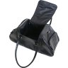 Дорожная сумка нестандартной формы из натуральной кожи черного цвета Vip Collection (21120) - 3