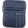 Вертикальная сумка планшет синего цвета из кожи Флотар VATTO (11710) - 4
