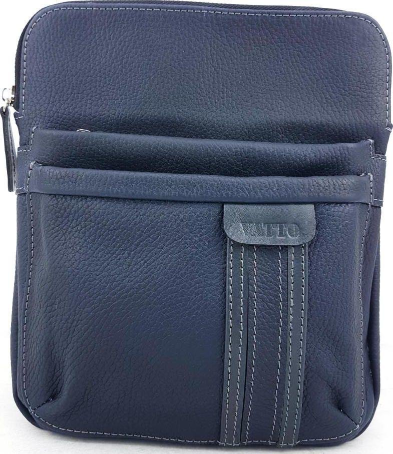 Вертикальная сумка планшет синего цвета из кожи Флотар VATTO (11710)