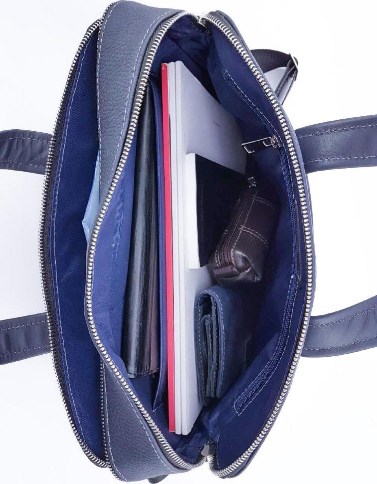 Деловая мужская сумка - портфель из фактурной кожи VATTO (11810)