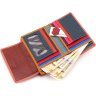 Рожевий жіночий гаманець середнього розміру з натуральної шкіри ST Leather 1767268 - 2