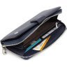 Великий жіночий гаманець із натуральної шкіри темно-синього кольору ST Leather 1767368 - 8