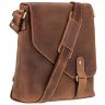 Чоловіча плечова сумка із вінтажної шкіри світло-коричневого кольору Visconti Aspin 77368 - 5