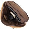 Песочный дорожный рюкзак из текстиля с ручками Vintage (20664)  - 4