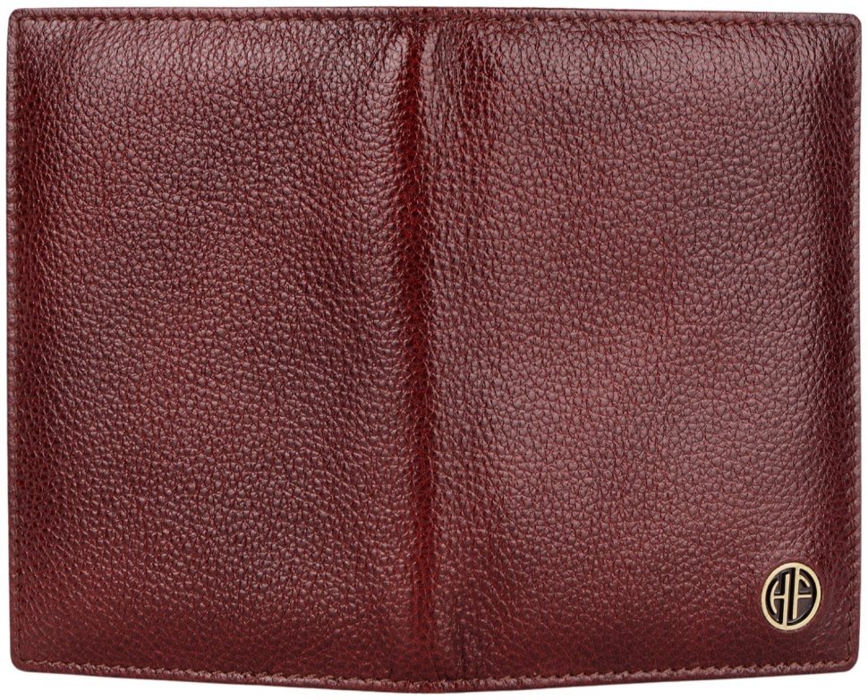 Обложка для паспорта из фактурной кожи без застежки Hammonds Flycatcher PH602 коричневого цвета 107968 modnotak фото №4