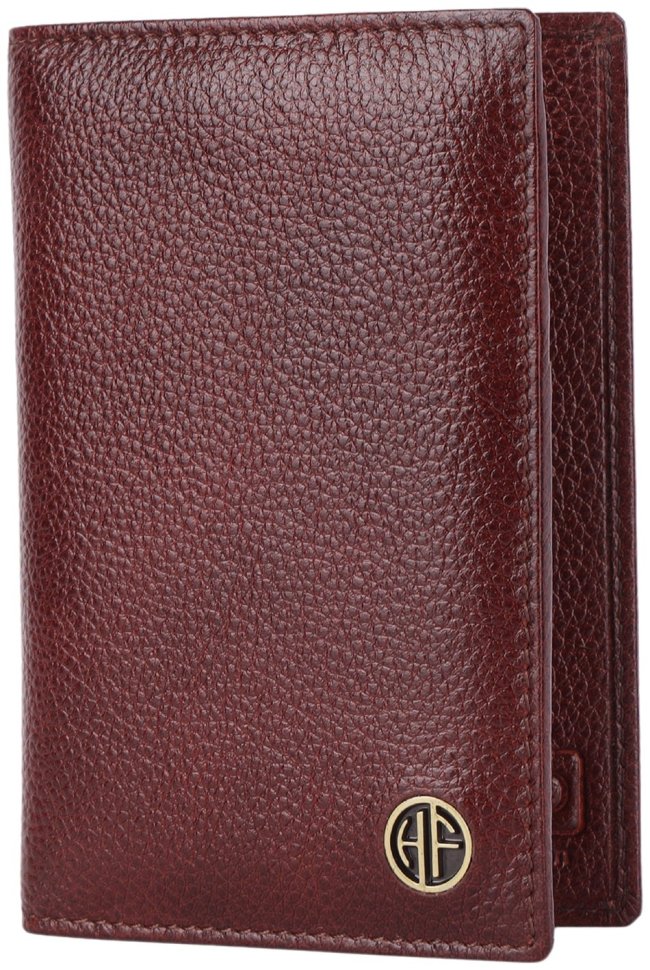 Обложка для паспорта из фактурной кожи без застежки Hammonds Flycatcher PH602 коричневого цвета 107968 modnotak фото №6
