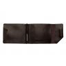 Кожаный зажим для денег темно-коричневого цвета Grande Pelle (13031) - 9
