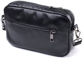 Классическая кожаная сумка кросс-боди для женщин Shvigel 2422841 Черная