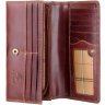 Великий класичний жіночий гаманець з натуральної шкіри коричневого кольору Visconti Florence 68768 - 3