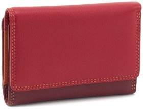 Червоно-бордовий жіночий гаманець середнього розміру з натуральної шкіри RFID - Visconti Biola 68868