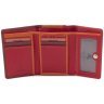 Червоно-бордовий жіночий гаманець середнього розміру з натуральної шкіри RFID - Visconti Biola 68868 - 2