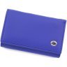 Синій жіночий гаманець невеликого розміру з натуральної шкіри ST Leather (15357) - 1