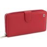 Довгий жіночий шкіряний гаманець червоного кольору ST Leather (15338) - 1