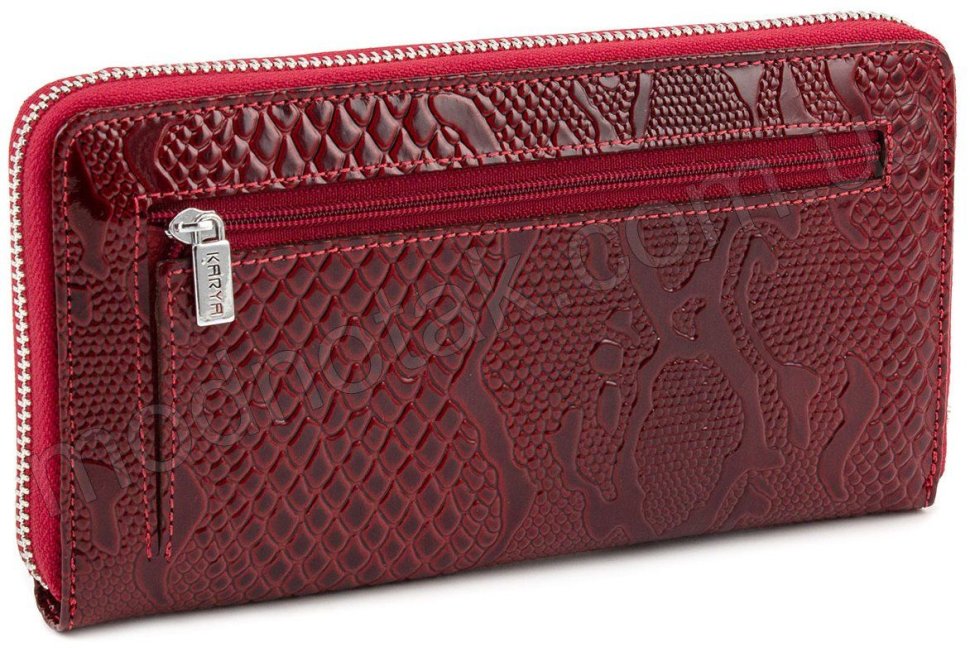 Червоний жіночий гаманець на блискавки KARYA (1153-019)